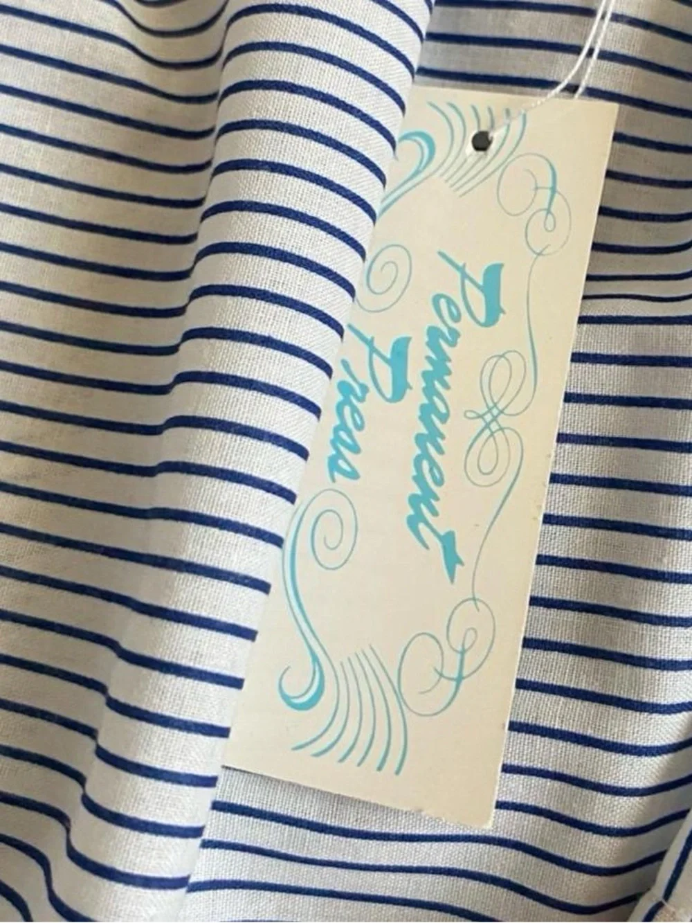 Vintage deadstock striped nautical sailor onesie & hat set